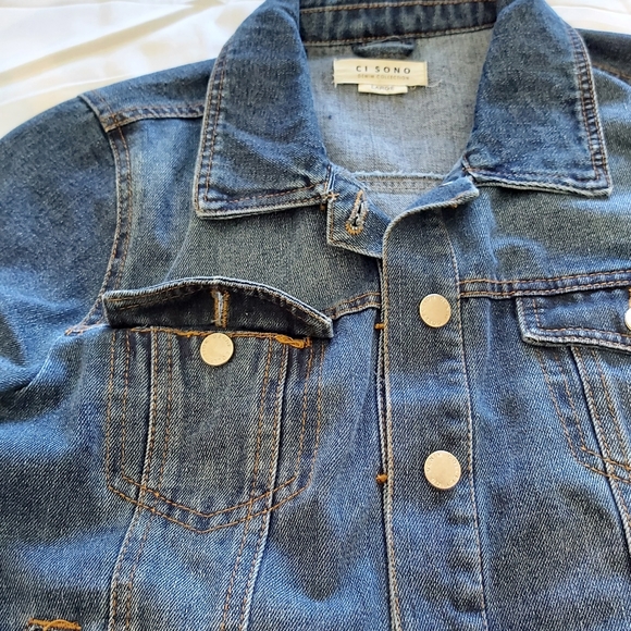Jacket jeans Cisono Size L - Picture 3 of 10